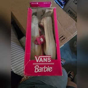 Vans x Barbie™ Style 93 DX Mary Jane Skate Shoe - White Womens 10.5